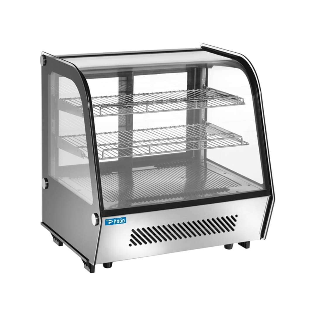 Vetrina frigo da banco con vetro curvo - Capacità 100 lt
