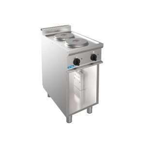 Piano cottura elettrico 2 piastre da 2,6 kw Ø 220 mm su vano a giorno