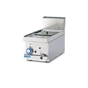 Friggitrice professionale da banco a gas con vasca singola da 8 lt
