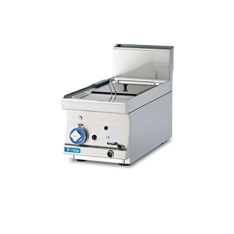 Friggitrice professionale da banco a gas con vasca singola da 8 lt
