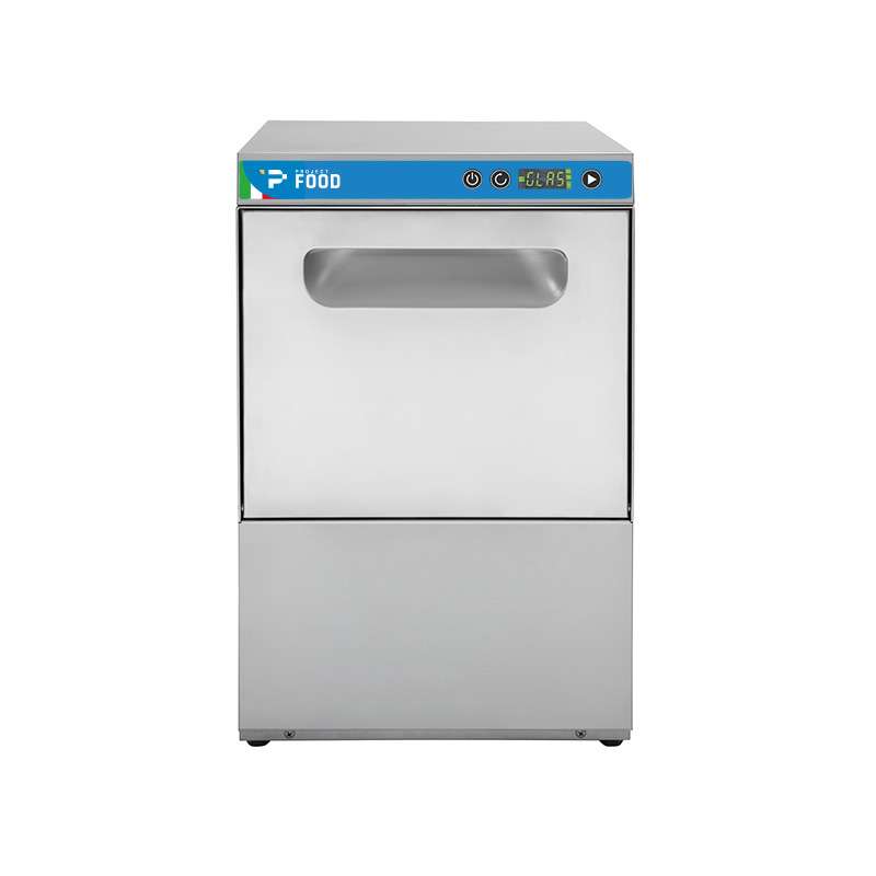 Lavabicchieri elettronica monofase con cestello Ø 36 cm completa di dosatore detergente e brillantante