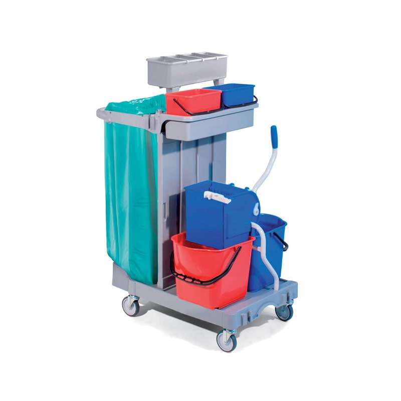 Carrello pulizie con secchio da 15lt