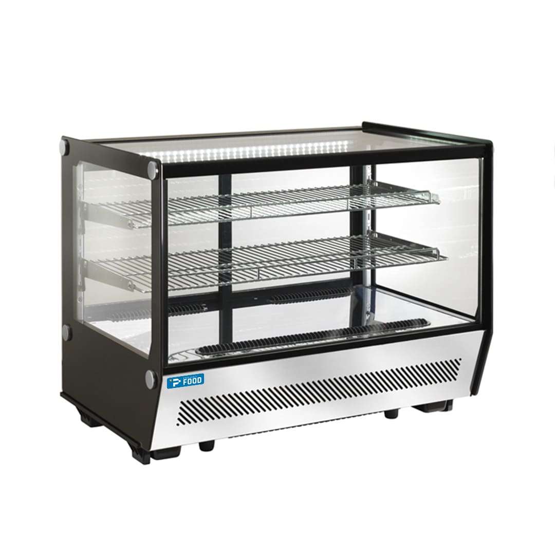 Vetrina refrigerata da banco capacità 175 lt con vetro dritto