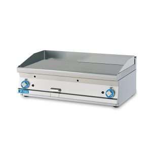 Fry-Top professionale da banco elettrico con piastra doppia XL liscia