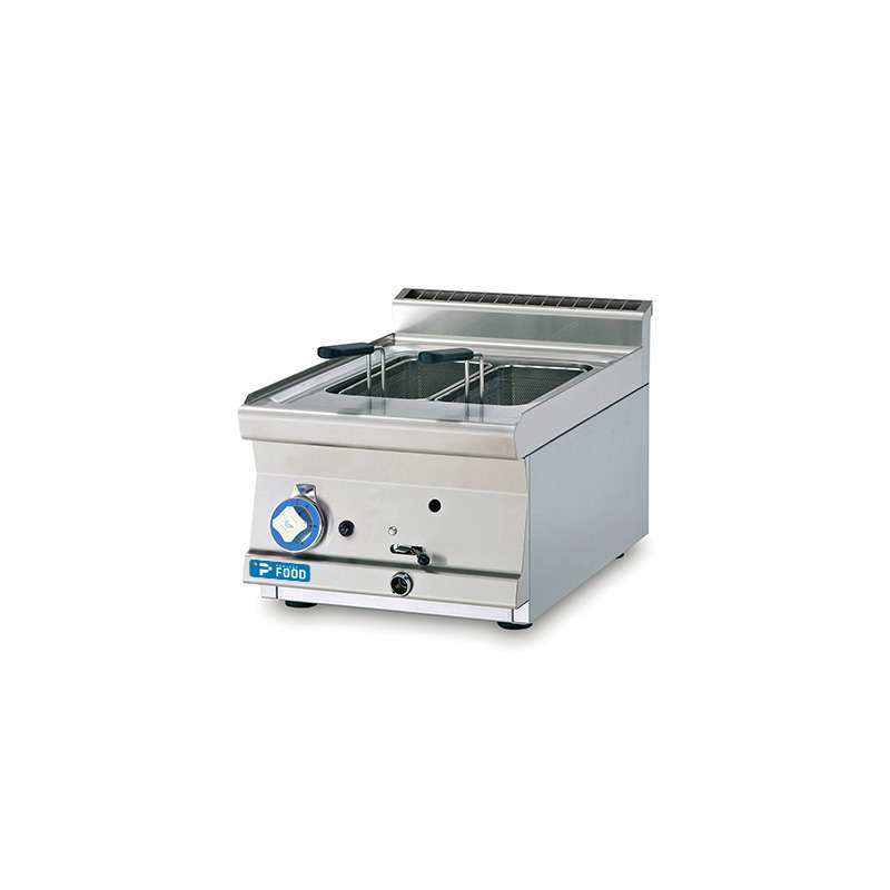 Cuocipasta professionale da banco a gas con vasca singola da 13 lt