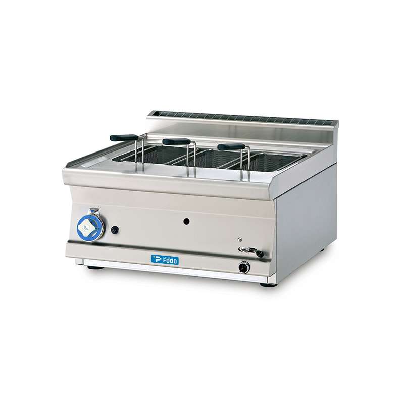 Cuocipasta professionale da banco a gas con vasca singola da 19 lt