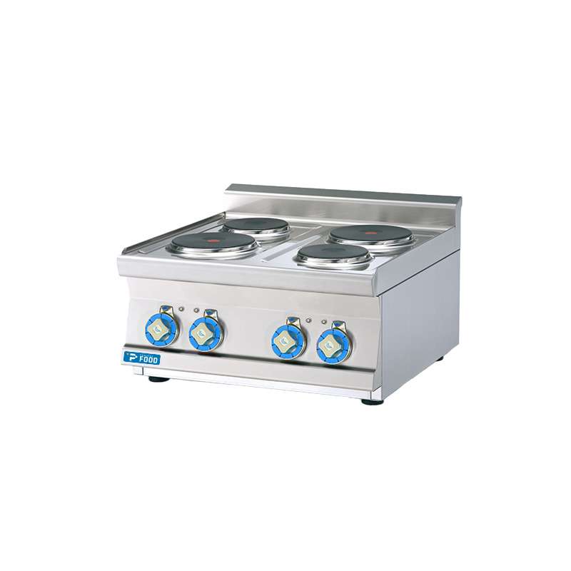 Piano cottura da banco elettrico con 2 piastra tonda da 1,0 kw + 2 piastra tonda da 2,0 kw