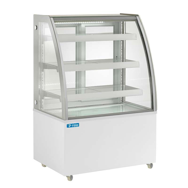 Vetrina espositiva orizzontale ventilata temp +2°C a +8°C L925xP680xH1420 mm - linea GAMMA