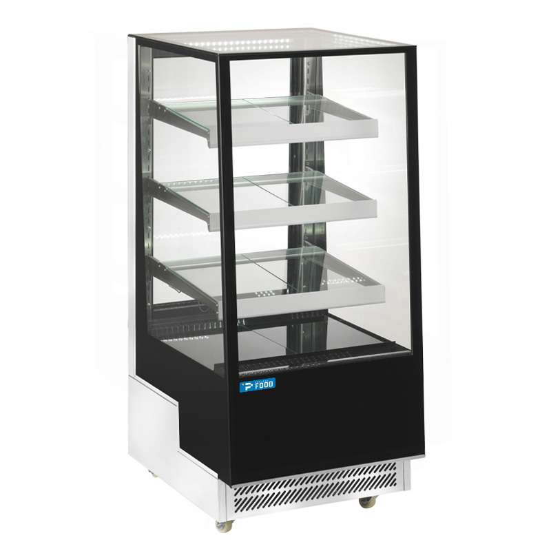 Vetrina espositiva orizzontale ventilata temp +2°C a +8°C L650xP805xH1445 mm - linea ZETA