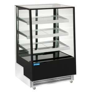 Vetrina espositiva orizzontale ventilata temp +2°C a +8°C L900xP805xH1445 mm - linea ZETA