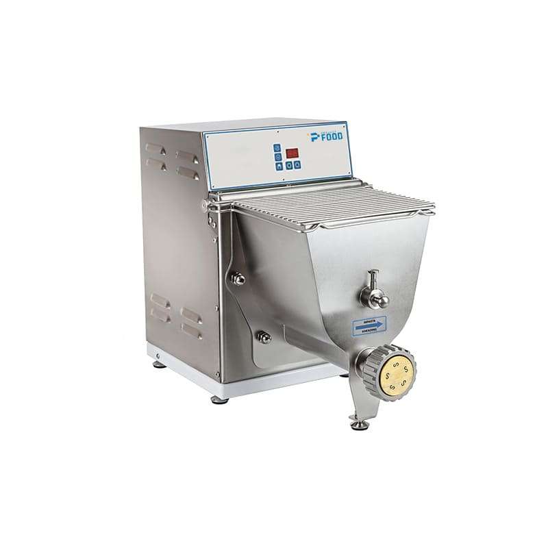Macchina per pasta fresca con capacità impasto 2 kg e produzione oraria 8 kg