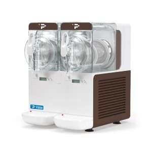 Macchina per sorbetto e granite digitale da due vasche da 2,8 litri