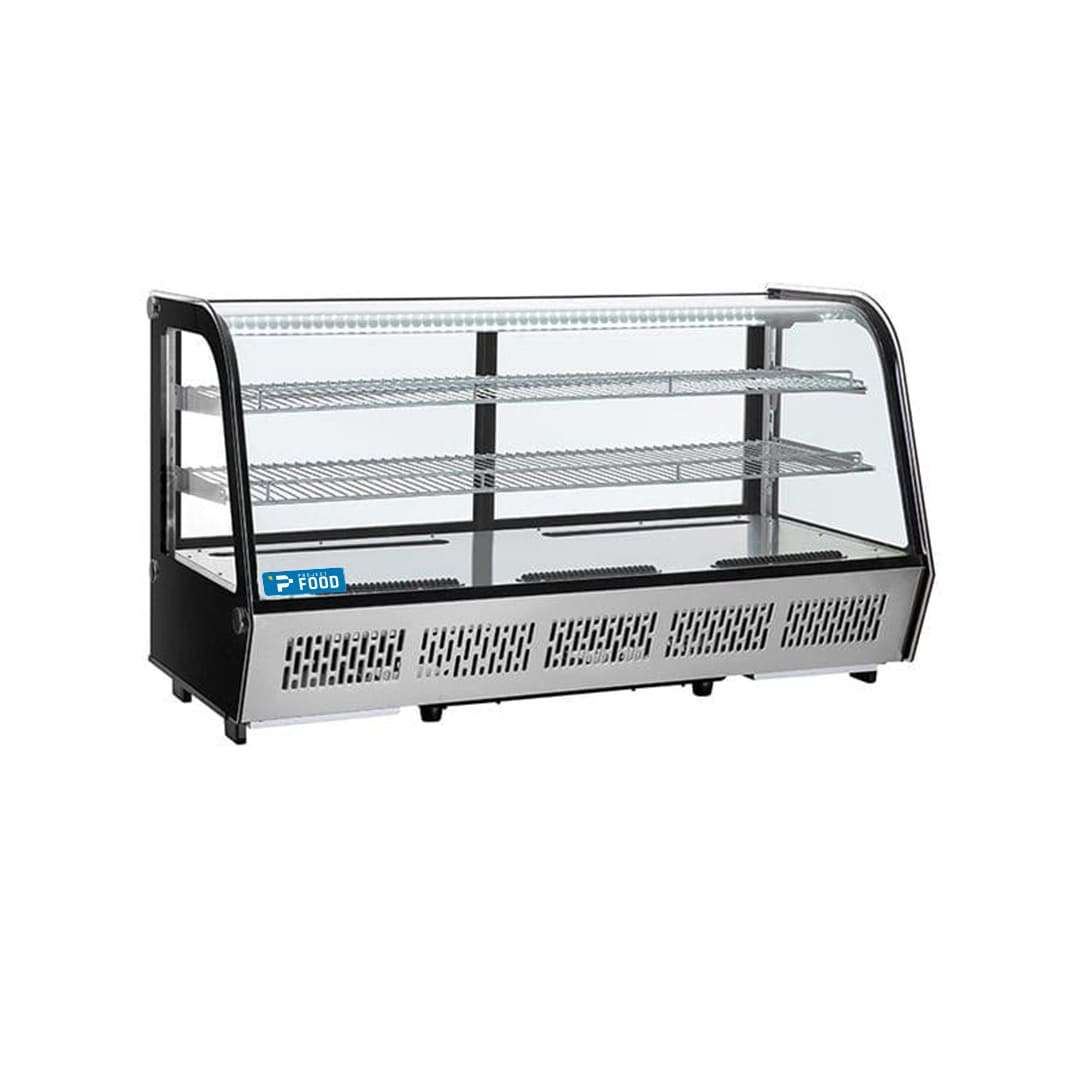 Vetrina frigo da banco con vetro curvo - Capacità 205 lt