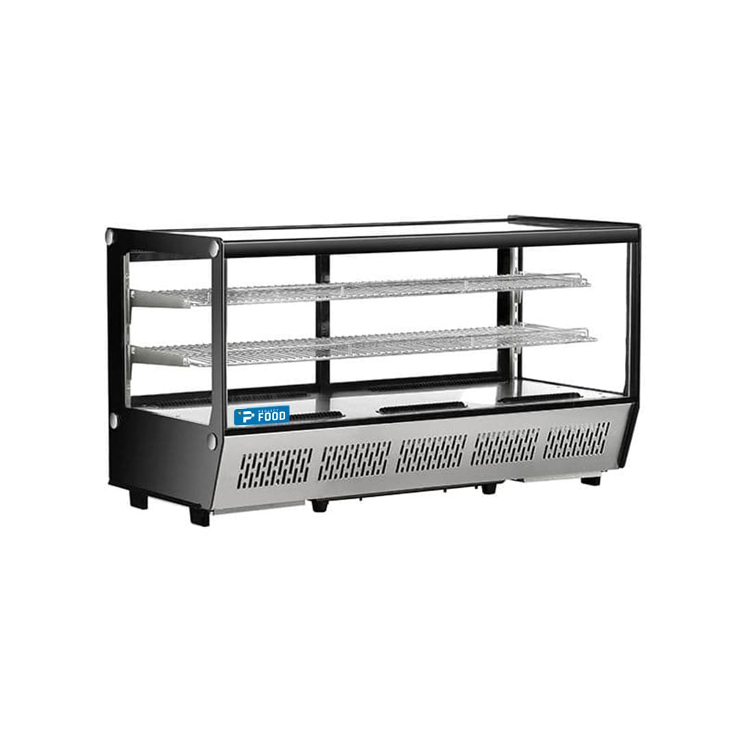 Vetrina refrigerata da banco capacità 242 lt con vetro dritto