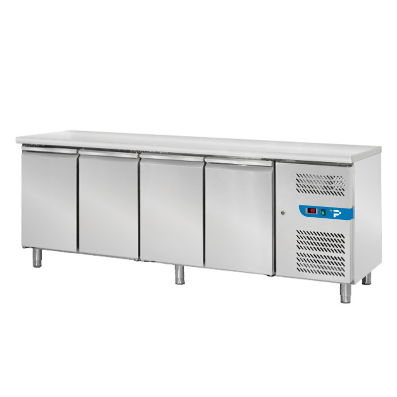 Tavolo refrigerato con n° 4 porte GN 1/1 senza alzatina