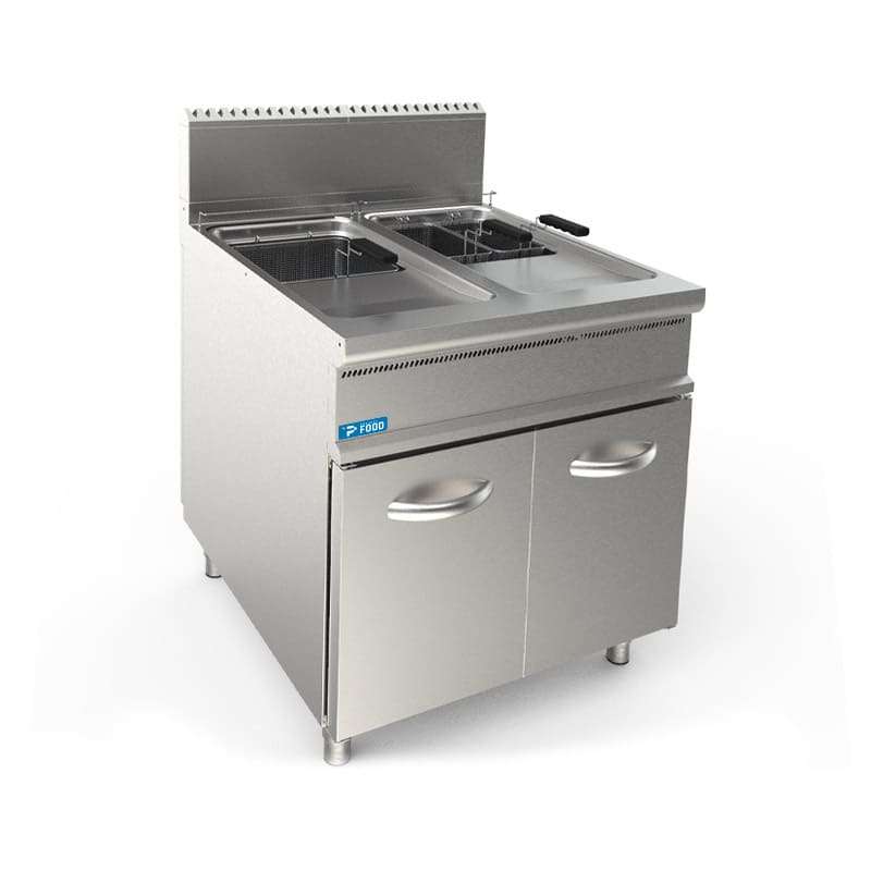 PFP9FRG2V17 Friggitrice professionale a gas su mobile con doppia vasca