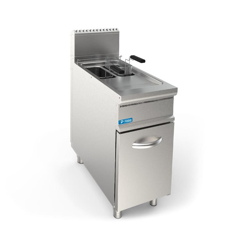 PFP9FRG2V8 Friggitrice professionale a gas su mobile con doppia vasca