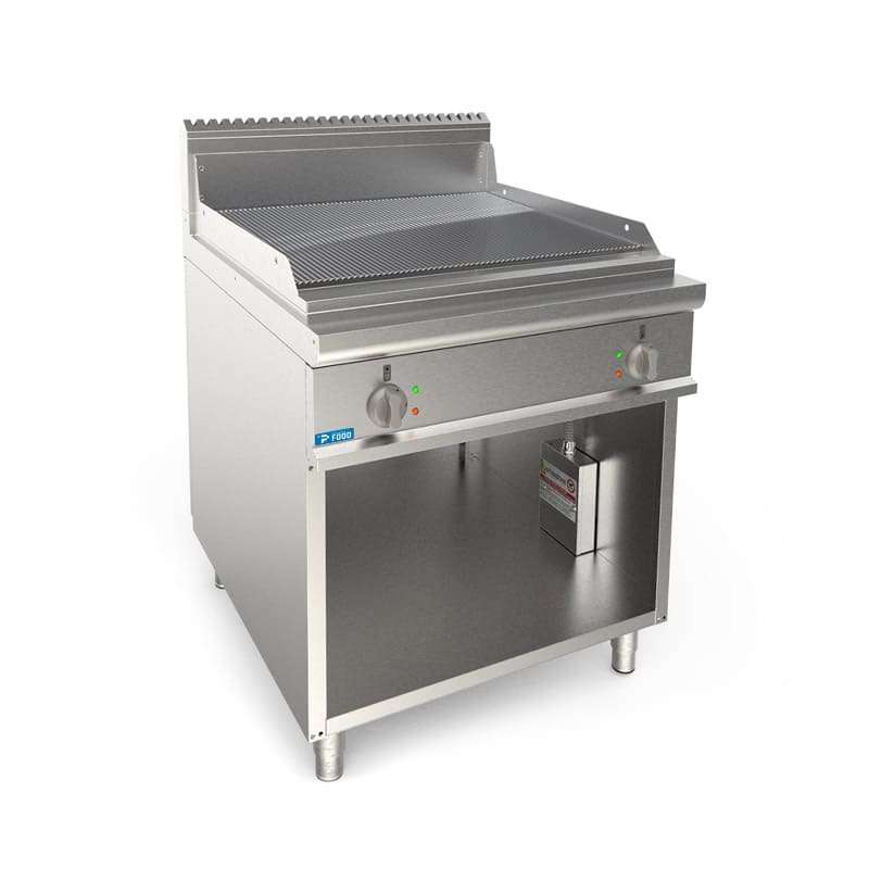 PFP9FRY2RCE Fry-Top professionale elettrico con piastra cromata doppia