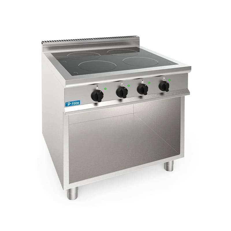 Piano cottura elettrico ad induzione a 4 zone da 3,5 kw su vano a giorno