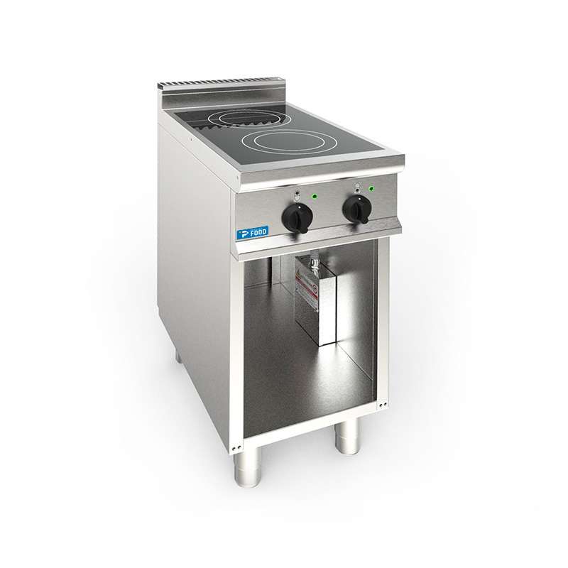 Piano cottura elettrico in vetroceramica a 2 zone da 2,5 kw su vano a giorno