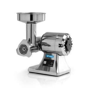 Tritacarne monofase con gruppo di macinazione in acciaio inox