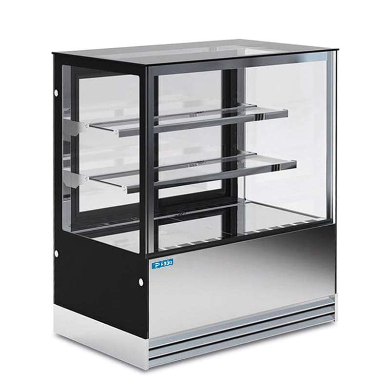 Vetrina espositiva orizzontale ventilata temp +2°C a +10°C L900xP740xH1200 mm - linea OMEGA