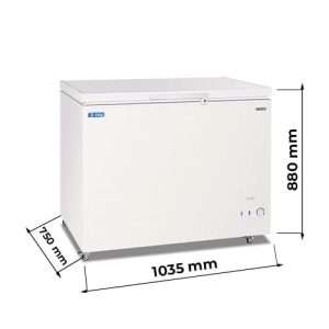 Congelatore a pozzetto con porta cieca temp da -10°C a -23°C - capacità 304 lt