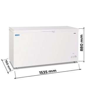 Congelatore a pozzetto con porta cieca temp da -10°C a -23°C - capacità 473 lt