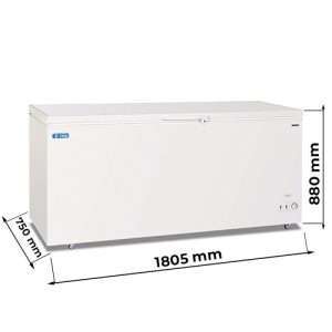 Congelatore a pozzetto con porta cieca temp da -10°C a -23°C - capacità 567 lt