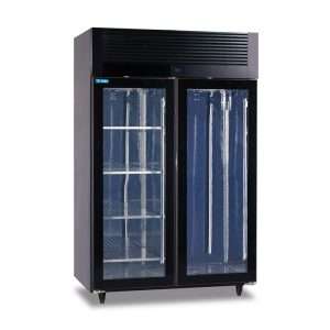 Armadio refrigerato per frollatura carne con porte vetro temp. da -1°C a +2°C con gestione umidità - capacità 970 lt