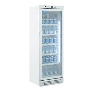 Vetrinetta frigo bibite da 390 lt silver temperatura da 0°C a +10°C