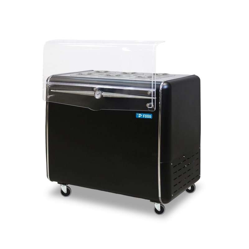 Banco gelateria black 6 carapine