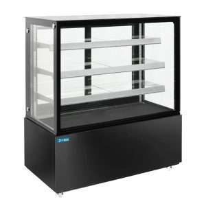 Vetrina espositiva orizzontale ventilata temp +2°C a +8°C L1240xP688xH1410 mm - linea BETA