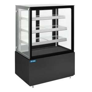 Vetrina espositiva orizzontale ventilata temp +2°C a +8°C L940xP688xH1410 mm - linea BETA