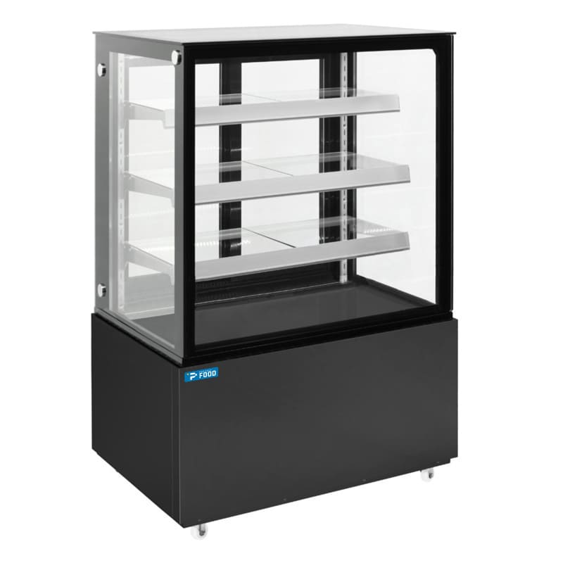 Vetrina espositiva orizzontale ventilata temp +2°C a +8°C L940xP688xH1410 mm - linea BETA