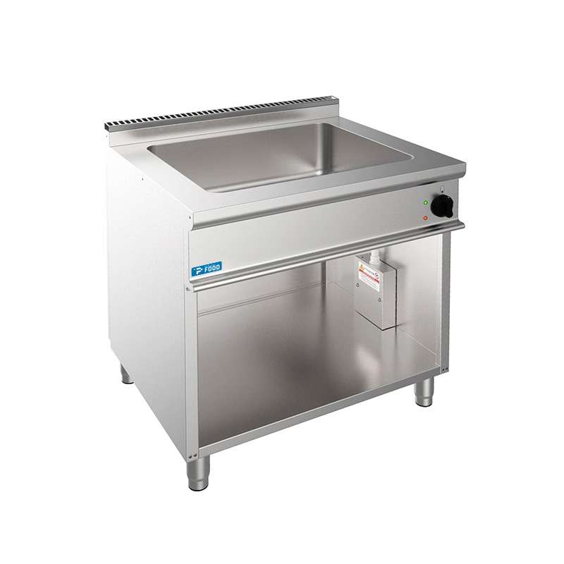 Bagnomaria professionale elettrico con vasca per 2 bacinelle GN 1/1 su vano a giorno