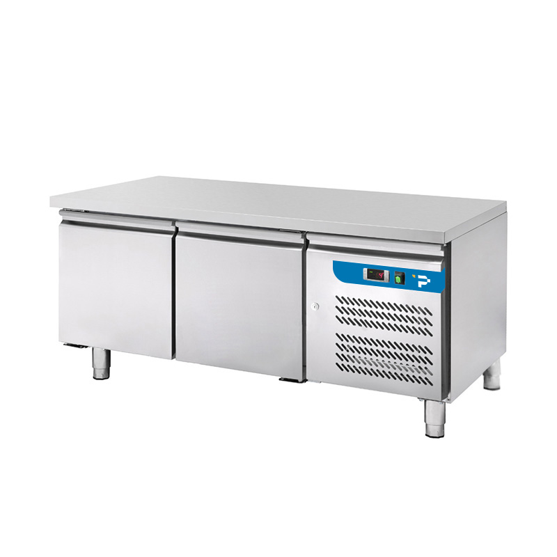 Tavolo refrigerato altezza 65 cm con n° 2 porte senza alzatina