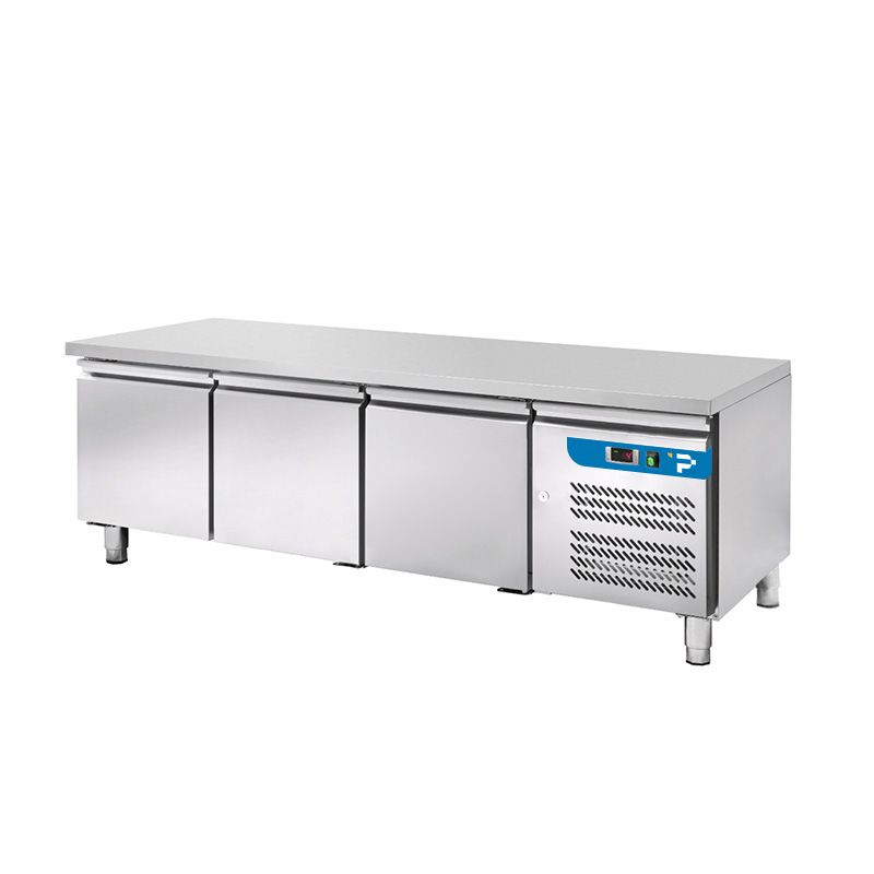 Tavolo refrigerato altezza 65 cm con n° 3 porte senza alzatina