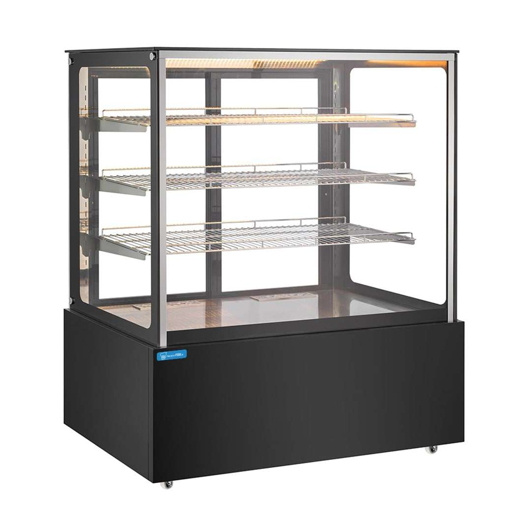 Vetrina espositiva orizzontale riscaldata temp +30°C a +60°C L1200xP685xH1385 mm - linea BETA