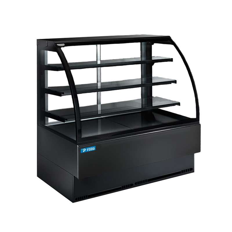 Vetrina espositiva orizzontale ventilata temp +2°C a +4°C L2404xP770xH1395 mm - linea ALPHA