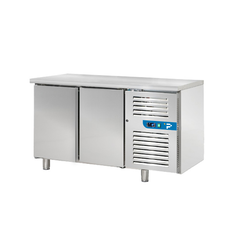 Tavolo refrigerato premium con n° 2 porte GN 1/1 senza alzatina