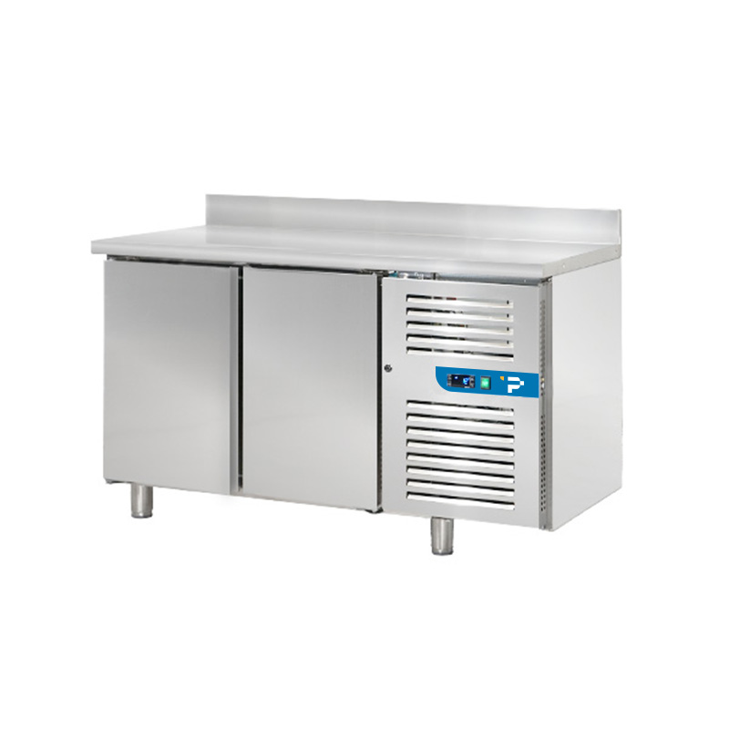 Tavolo refrigerato premium con n° 2 porte GN 1/1 con alzatina