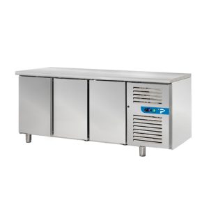 Tavolo refrigerato premium con n° 3 porte EN 60x40 senza alzatina