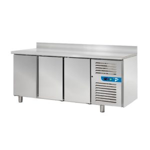 Tavolo refrigerato premium con n° 3 porte GN 1/1 con alzatina