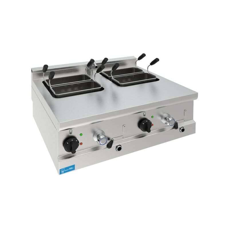 Cuocipasta professionale da banco elettrico con vasca doppia PFBP7CPE2V