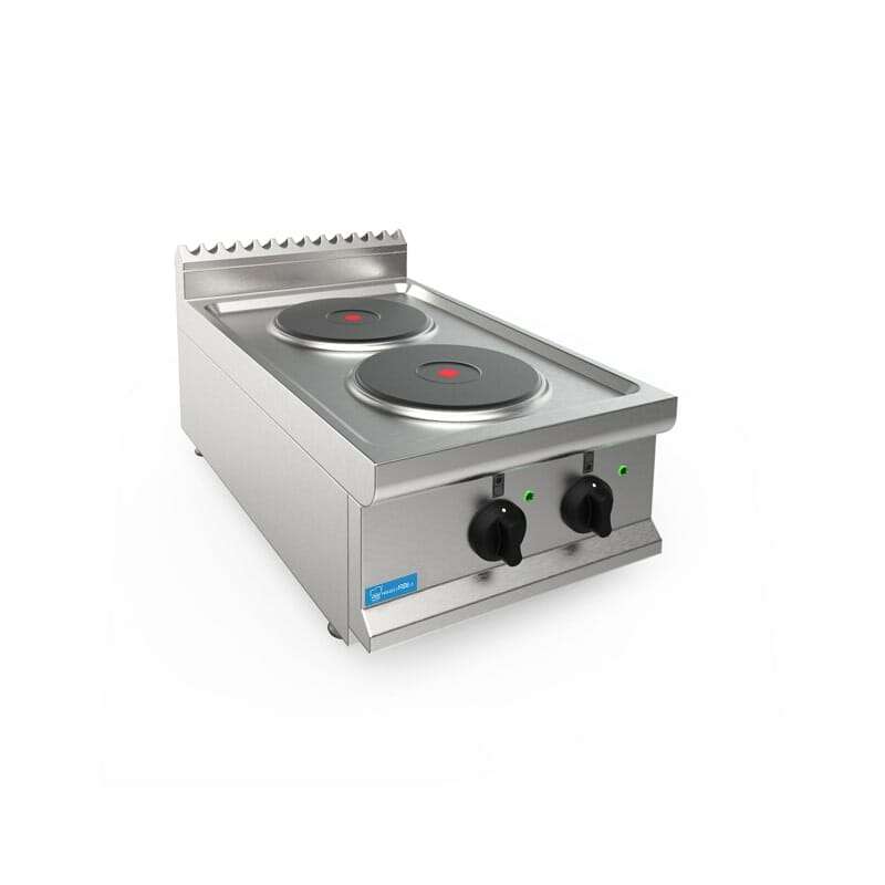 Piano cottura da banco elettrico con 2 piastre PFBP7PC2P