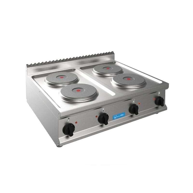 Piano cottura da banco elettrico con 4 piastre PFBP7PC4P