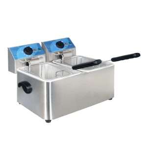 PFFE2V4_Friggitrice elettrica da banco con n° 2 vasche da 4 lt-min