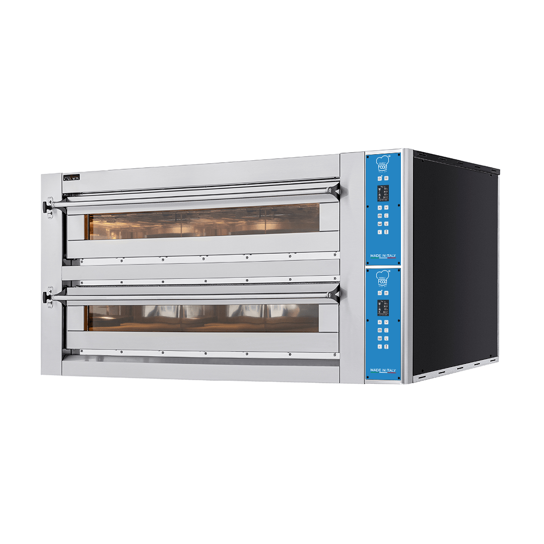 PFX2C6LPZ_FORNO PIZZA ELETTRICO CAMERA DOPPIA 6+6 PIZZE- SVILUPPO IN LARGHEZZA_SERIE EVOX-min