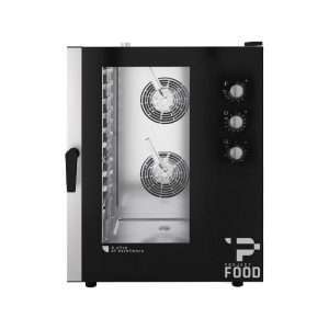 Forno professionale elettrico combinato convezione vapore per 11 teglie GN 1/1 - comandi meccanici